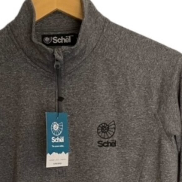 NWT Schel Grey Quarter Zip Pullover Small - Picture 4 of 4